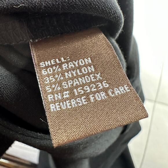 J. McLaughlin Dress Pants Womens 6 Black Deanne Front Slit Straight Leg Solid - Picture 5 of 12